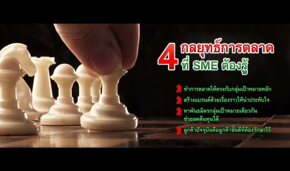 4 กลยุทธ์การตลาดที่ SME ต้องรู้
